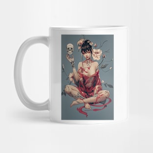 Geisha and skull 6608 Mug